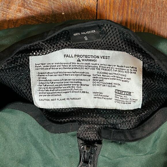 Gemtor Fall Protection Vest Green Size S/M - Picture 6 of 8